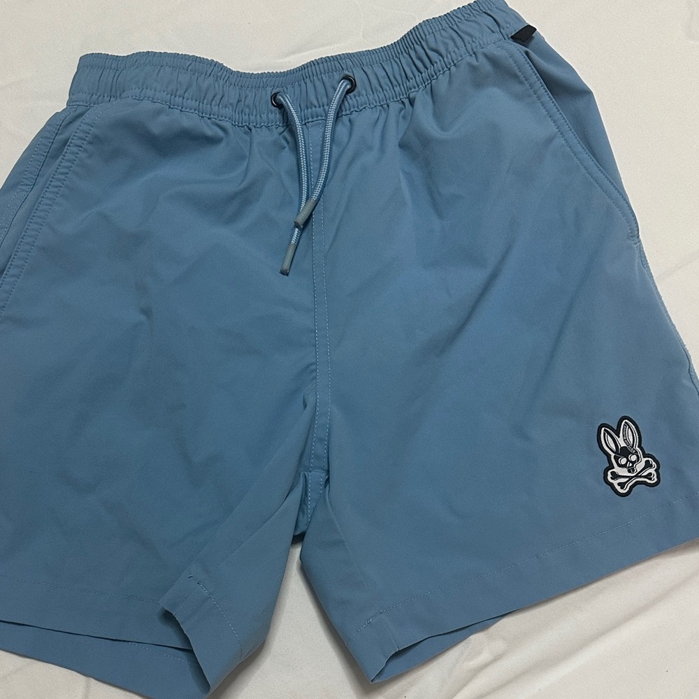 Psycho Bunny Light Blue Swim Trunks